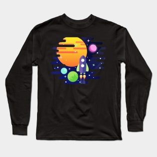 Space Travel Adventure Long Sleeve T-Shirt